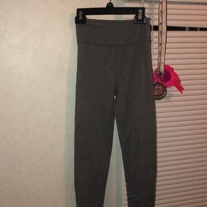 Grey high rise leggings